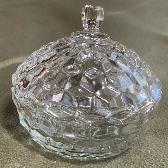 Other - Beautiful crystal candy dish with lid. Approximately 5 1/4” x 5” x 2 1/4”
